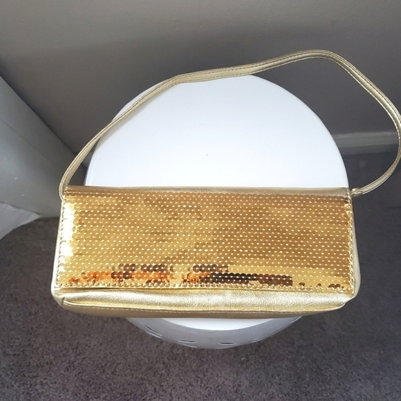 Gold Sequined Party Purse 🌴 - Picture 1 of 5